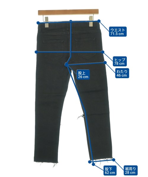 SAINT LAURENT PARIS（サンローランパリ）デニムパンツ 黒 サイズ:26(M位) レディース/2200654953044