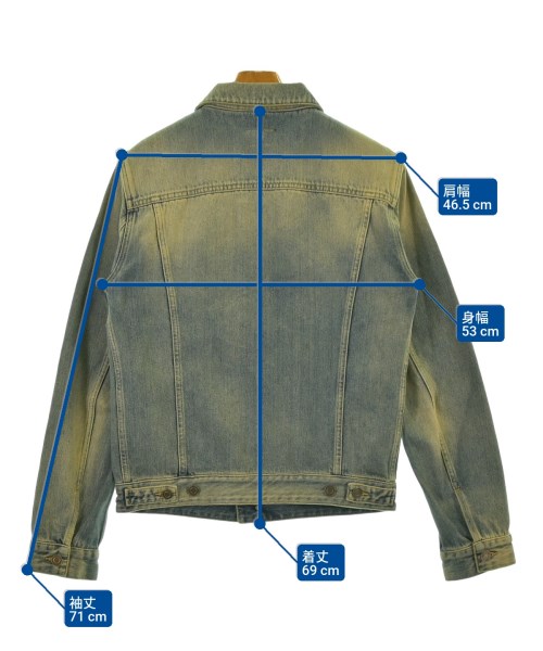 SAINT LAURENT PARIS（サンローランパリ）デニムジャケット 青 サイズ:M メンズ/2200655206026