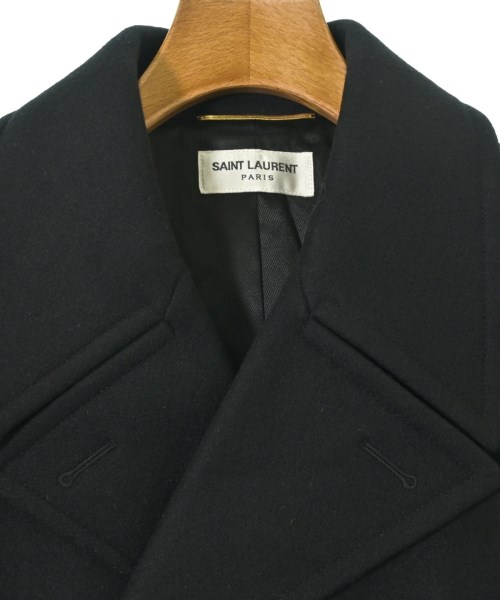 SAINT LAURENT PARIS（サンローランパリ）ピーコート 黒 サイズ:38(S位) レディース/2200655600015