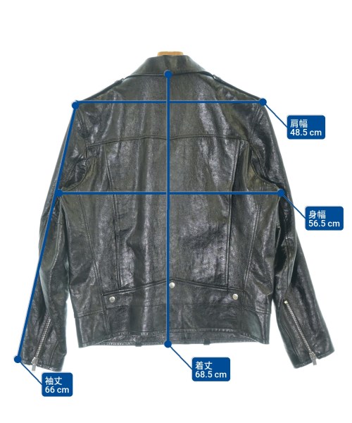 SAINT LAURENT PARIS（サンローランパリ）ライダース 黒 サイズ:54(XXL位) メンズ/2200656054015
