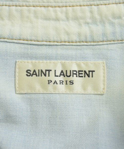 SAINT LAURENT PARIS（サンローランパリ）カジュアルシャツ 青 サイズ:L メンズ/2200651587075