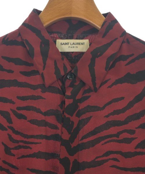 SAINT LAURENT PARIS（サンローランパリ）カジュアルシャツ 赤 サイズ:41(M位) メンズ/2200656618040