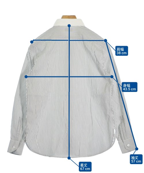 SAINT LAURENT PARIS（サンローランパリ）カジュアルシャツ 白 サイズ:38(XS位) メンズ/2200655127116