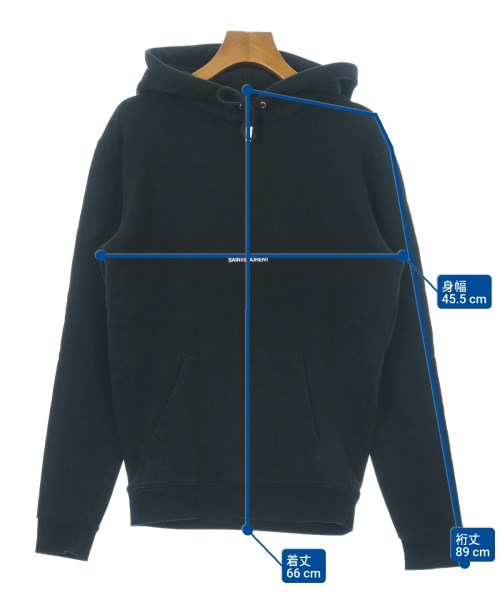 SAINT LAURENT PARIS（サンローランパリ）パーカー 黒 サイズ:XS レディース/2200659844149