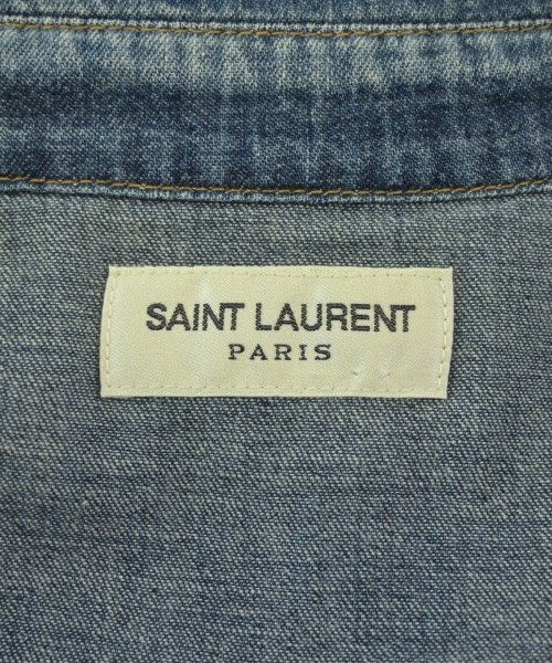 SAINT LAURENT PARIS（サンローランパリ）カジュアルシャツ 青 サイズ:M メンズ/2200660539072
