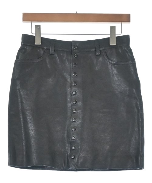 SAINT LAURENT PARIS(サンローランパリ)ミニスカート 黒 サイズ:38(S位)/2200660938103