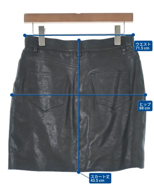 SAINT LAURENT PARIS（サンローランパリ）ミニスカート 黒 サイズ:38(S位) レディース/2200660938103
