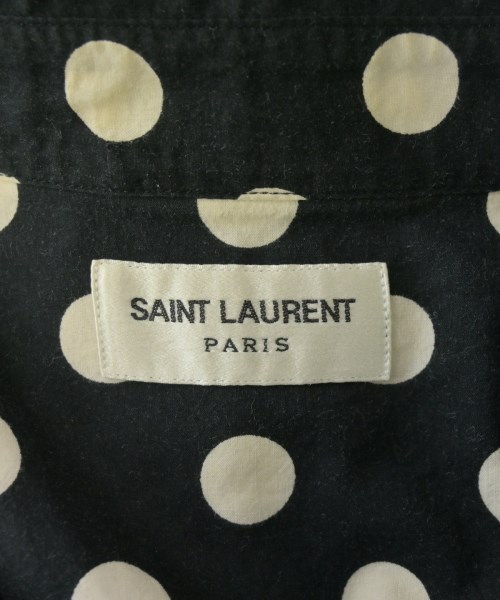 SAINT LAURENT PARIS（サンローランパリ）カジュアルシャツ 黒 サイズ:39(M位) メンズ/2200657383527