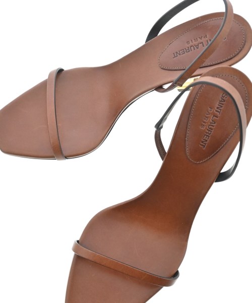 SAINT LAURENT PARIS（サンローランパリ）サンダル 茶 サイズ:EU37 1/2(24cm位) レディース/2200661352038