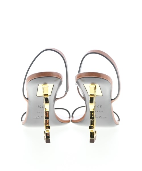 SAINT LAURENT PARIS（サンローランパリ）サンダル 茶 サイズ:EU37 1/2(24cm位) レディース/2200661352038
