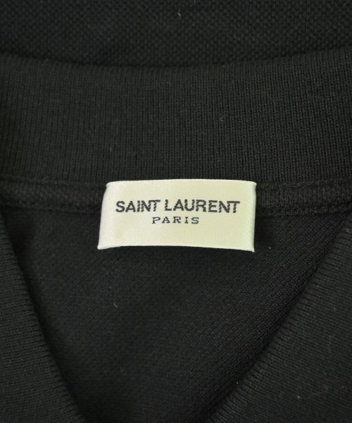 SAINT LAURENT PARIS（サンローランパリ）ポロシャツ 黒 サイズ:S メンズ/2200710588111