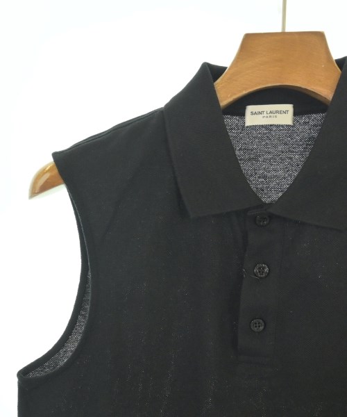 SAINT LAURENT PARIS（サンローランパリ）ポロシャツ 黒 サイズ:S メンズ/2200710588111