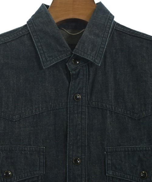 SAINT LAURENT PARIS（サンローランパリ）カジュアルシャツ 紺 サイズ:XS メンズ/2200703129673