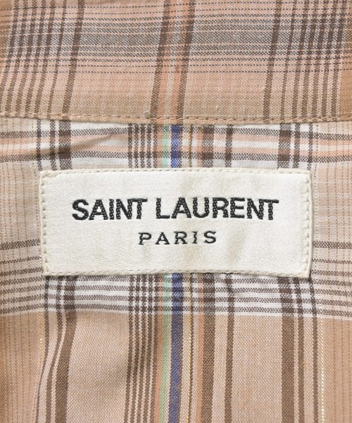 SAINT LAURENT PARIS（サンローランパリ）カジュアルシャツ 茶 サイズ:36(XS位) メンズ/2200711377073