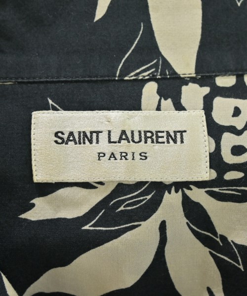 SAINT LAURENT PARIS（サンローランパリ）カジュアルシャツ 黒 サイズ:36(XS位) メンズ/2200714514123