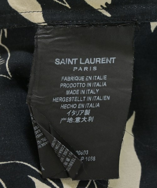 SAINT LAURENT PARIS（サンローランパリ）カジュアルシャツ 黒 サイズ:36(XS位) メンズ/2200714514123
