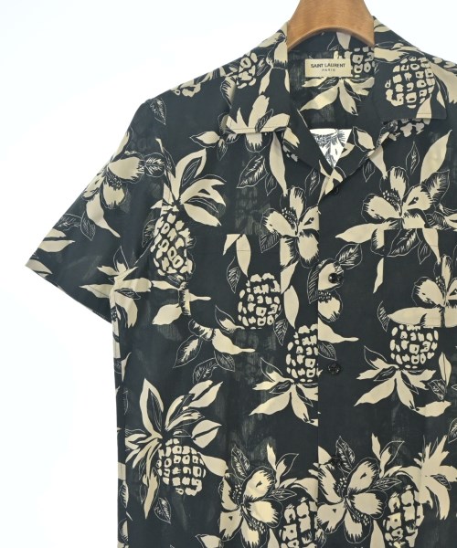 SAINT LAURENT PARIS（サンローランパリ）カジュアルシャツ 黒 サイズ:36(XS位) メンズ/2200714514123