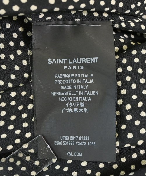 SAINT LAURENT PARIS（サンローランパリ）カジュアルシャツ 黒 サイズ:36(XS位) メンズ/2200714744056