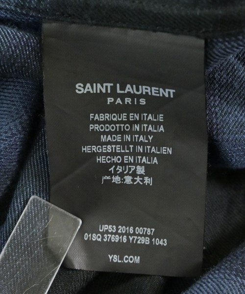 SAINT LAURENT PARIS（サンローランパリ）カジュアルシャツ 黒 サイズ:-(S位) メンズ/2200715000045