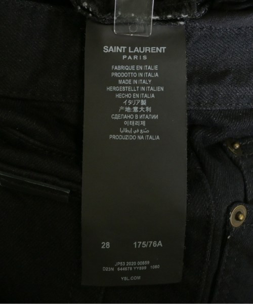 SAINT LAURENT PARIS（サンローランパリ）デニムパンツ 黒 サイズ:28(S位) メンズ/2200715296127