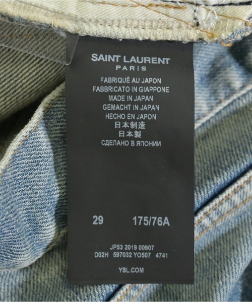 SAINT LAURENT PARIS（サンローランパリ）デニムパンツ 青 サイズ:29(S位) メンズ/2200715296141