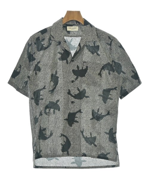 SAINT LAURENT PARIS（サンローランパリ）カジュアルシャツ 黒 サイズ:37(XS位) メンズ/2200715932209