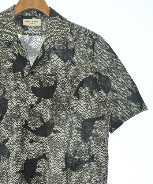 SAINT LAURENT PARIS（サンローランパリ）カジュアルシャツ 黒 サイズ:37(XS位) メンズ/2200715932209