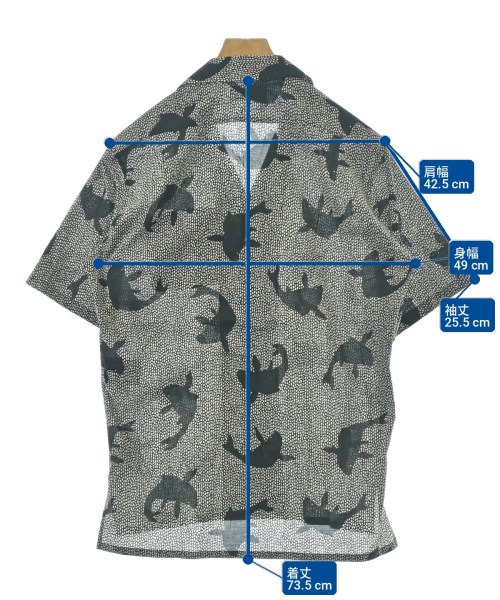 SAINT LAURENT PARIS（サンローランパリ）カジュアルシャツ 黒 サイズ:37(XS位) メンズ/2200715932209