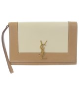 SAINT LAURENT PARIS（サンローランパリ）クラッチバッグ ベージュ サイズ:- レディース/2200717048038