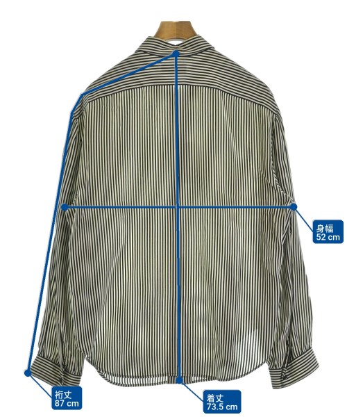 SAINT LAURENT PARIS（サンローランパリ）カジュアルシャツ 白 サイズ:38(S位) メンズ/2200717050031