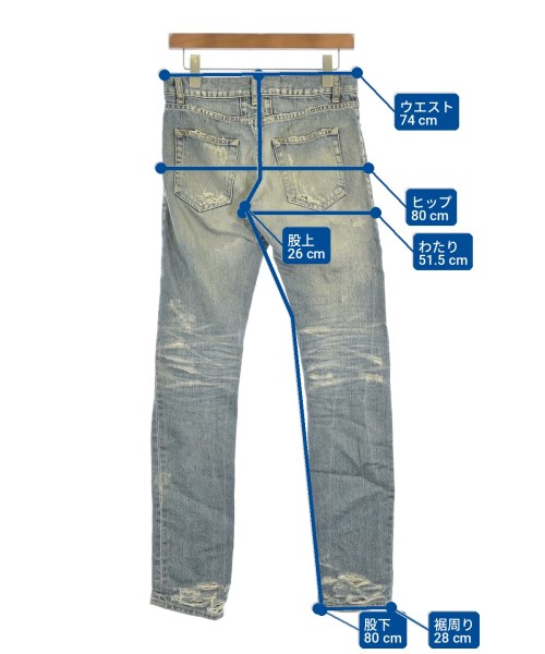 SAINT LAURENT PARIS（サンローランパリ）デニムパンツ 青 サイズ:28(S位) メンズ/2200719326073