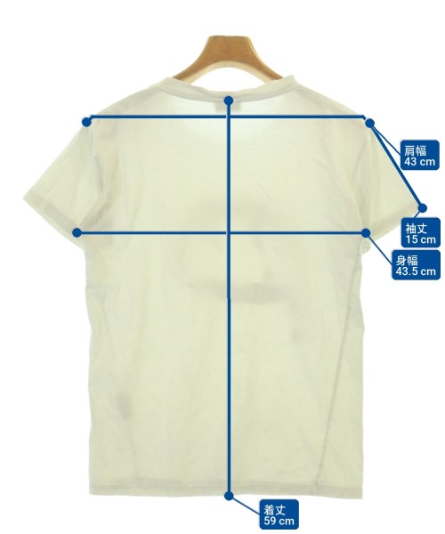 SAINT LAURENT PARIS（サンローランパリ）Tシャツ・カットソー 白 サイズ:XS メンズ/2200719326097