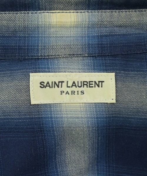 SAINT LAURENT PARIS（サンローランパリ）カジュアルシャツ 紺 サイズ:XS メンズ/2200719326103