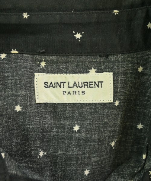 SAINT LAURENT PARIS（サンローランパリ）カジュアルシャツ 黒 サイズ:XS メンズ/2200719326127