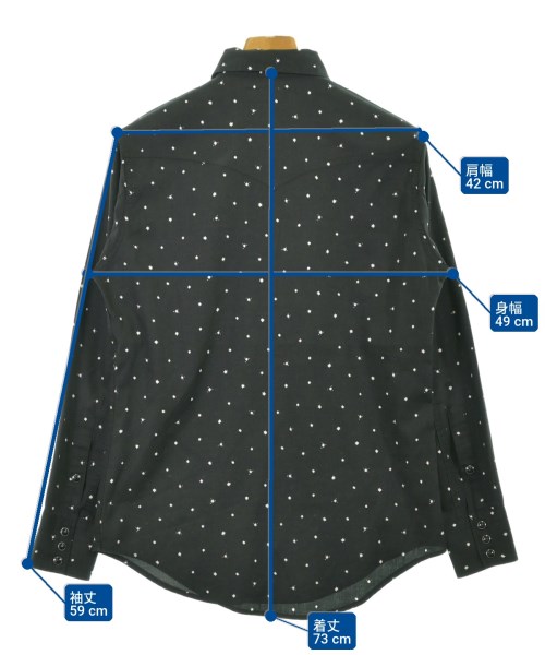 SAINT LAURENT PARIS（サンローランパリ）カジュアルシャツ 黒 サイズ:XS メンズ/2200719326127