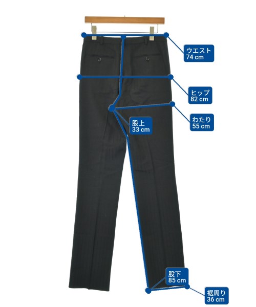 SAINT LAURENT PARIS（サンローランパリ）スラックス 黒 サイズ:44(S位) メンズ/2200646899039