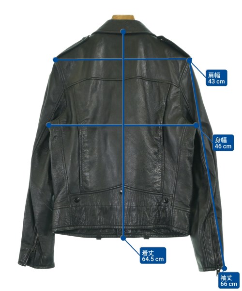 SAINT LAURENT PARIS（サンローランパリ）ライダース 黒 サイズ:46(M位) メンズ/2200647566015