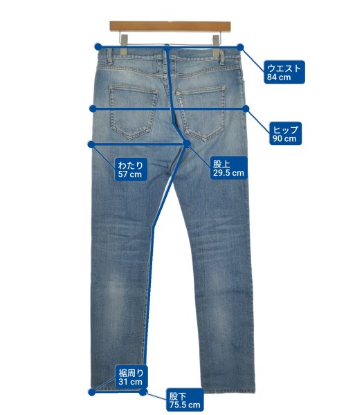 SAINT LAURENT PARIS（サンローランパリ）デニムパンツ 紺 サイズ:32(L位) メンズ/2200637200530