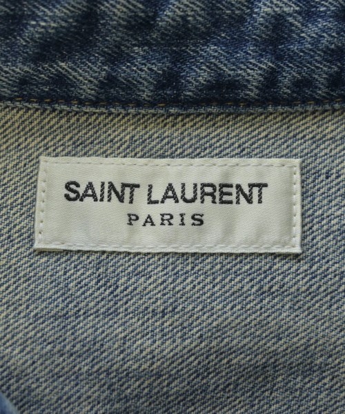 SAINT LAURENT PARIS（サンローランパリ）カジュアルシャツ 青 サイズ:S メンズ/2200645535044