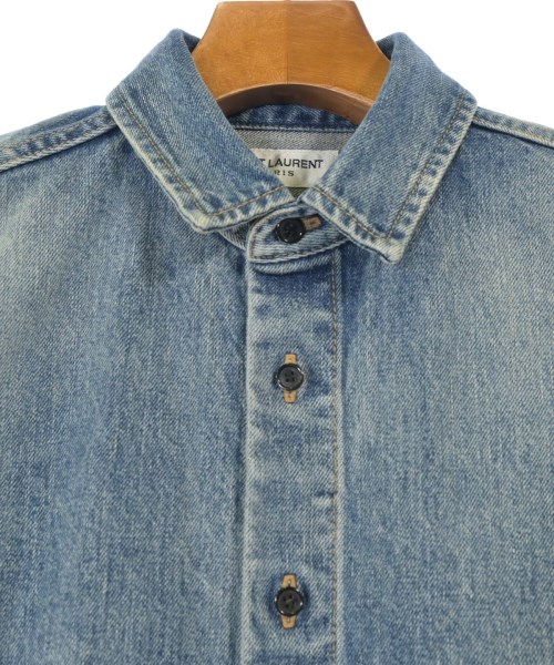 SAINT LAURENT PARIS（サンローランパリ）カジュアルシャツ 青 サイズ:S メンズ/2200645535044