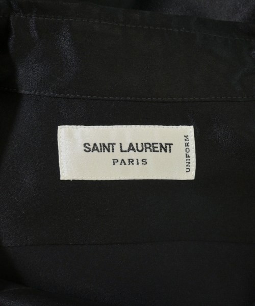 SAINT LAURENT PARIS（サンローランパリ）カジュアルシャツ 黒 サイズ:38(S位) メンズ/2200651329026