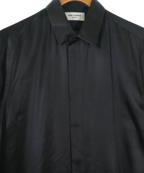 SAINT LAURENT PARIS（サンローランパリ）カジュアルシャツ 黒 サイズ:38(S位) メンズ/2200651329040