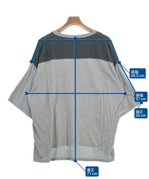 SAINT LAURENT PARIS（サンローランパリ）Tシャツ・カットソー グレー サイズ:XL メンズ/2200702147708
