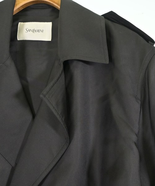 SAINT LAURENT PARIS（サンローランパリ）トレンチコート 黒 サイズ:46(M位) メンズ/2200700894222
