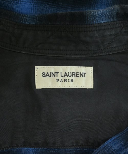 SAINT LAURENT PARIS（サンローランパリ）カジュアルシャツ 黒 サイズ:S メンズ/2200699316088