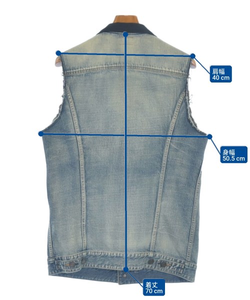 SAINT LAURENT PARIS（サンローランパリ）カジュアルジャケット 青 サイズ:M メンズ/2200703038050