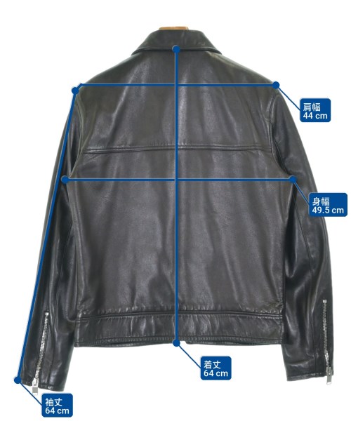 SAINT LAURENT PARIS（サンローランパリ）ライダース 黒 サイズ:52(XXL位) メンズ/2200701029036