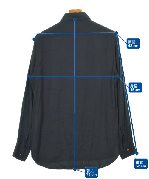 SAINT LAURENT PARIS（サンローランパリ）カジュアルシャツ 黒 サイズ:39(M位) メンズ/2200701029227