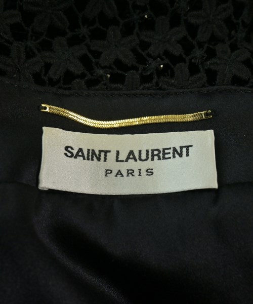 SAINT LAURENT PARIS（サンローランパリ）ワンピース 黒 サイズ:36(XS位) レディース/2200703491053