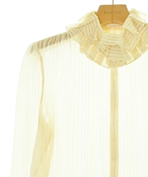SAINT LAURENT PARIS（サンローランパリ）ブラウス ベージュ サイズ:34(XXS位) レディース/2200704064171